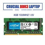 [Local 24H]Crucial Laptop DDR3 RAM 8GB 4GB SODIMM 1600Mhz 1.35V 1.5V DDR3L PC3L 12800S Notebook Memo