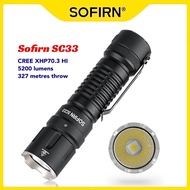 Sofirn SC33 XHP70.3 HI 5200lm 327m USB-C 21700 Flashlight