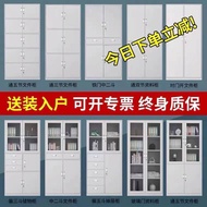 Office File Iron Cabinet File Data Cabinet Financial Voucher with Lock Storage Bookcase Storage Drawer Low Cabinet