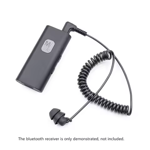 In Ear Single Earbud Spring Headset 3.5mm Headphone Ear Bud for One Ear