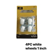 4PC white wheels 1 inch 4PC RED wheels 1 inch