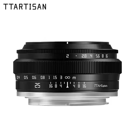 TTArtisan 25mm F2.0 APS-C MF Portrait Photography Camera Lens for Sony A6000 A7RIII A7S Fuji X-A1 XT