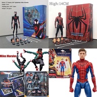 Mafex 147 Symbiote Spiderman Miles Morales Action Figure Maguire Movable Tobey Maguire Model Collect