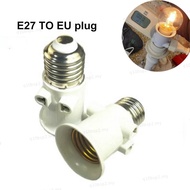 E27 base LED Bulb lamp base socket to EU Plug Adapter Lighting Light Holder Connector Accessories Sc