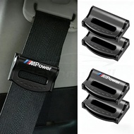 [Ready Stock] 2pcs BMW M Power Universal Adjustable Seat Belt Buckle Lock Stopper for BMW E36 E46 E3