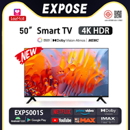 EXPOSE ทีวีสมาร์ททีวี ขนาด 50 นิ้ว รุ่น EXP5001S 4K UHD Android TV ฟังก์ชันครบ smart TV Netflix/Disn