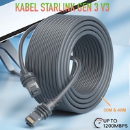 Kabel Ekstensi Standar For Starlink Gen 3 V4 V3 Cable Web Internet Trasmisi 1200Mbps Panjang 100FT /