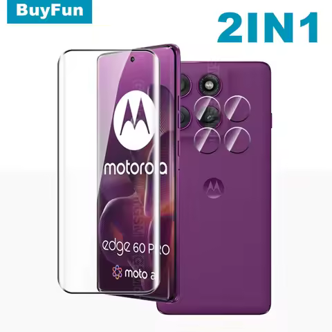 Edge60Pro Glass 2In1 Screen Protector For Motorola Edge 60 Pro 60Pro Camera Lens Glass Moto Edge60 P