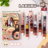 Labubu instagram Press Pen High Beauty Cute Student Speed Drying 0.5 Universal Black Popmart Neutral