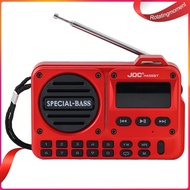 ❤ RotatingMoment  FM Portable Radio Rechargeable Digital Radio Recorder BT 5.4 Radio Speaker ~G