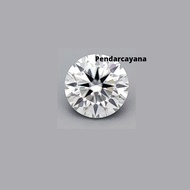 D☛Ff Batu Permata Moissanite Simulant Diamond 0.5 Carat - 2 Carat