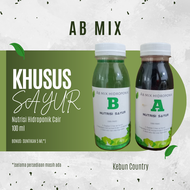 Pupuk Hidroponik AB Mix Nutrisi Sayur Daun Cair Botol 100 ml