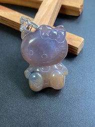 珊瑚玉～紫冰 Hello Kitty 墜子