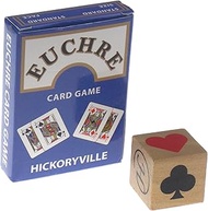 Hickoryville Euchre Playing Cards Bundle - 2 Euchre Decks in One Box with Suit Marker Dice