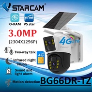 Vstarcam BG66DR / BG621SR( 2-3เลนส์ - ใส่ซิมได้ 4G ) 2.0-3.0MP(1296P) กล้องวงจรปิดไร้สาย Outdoor กัน