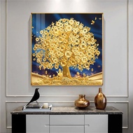 31v 5D DIY Diamond Painting Money Tree Diamond mosaic Embroidery Golden Tree Pattern Cross Sti IQb