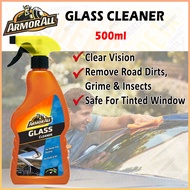 Armor All Glass Cleaner 500ml For Front Mirror Windscreen Clear Vision Remove Dirts Safe For Tinted 