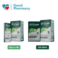Byesay Nam Duoc hangover solution (pill/water form) supports hangover relief, reduces headaches, red