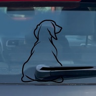 Cartoon Cute Wiper Back Dog Rear Glass Sticker Wiper Sticker Car Sticker Car Funny Car Sticker