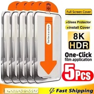 1-5PCS 9H Dust Free Tempered Glass Protector for Xiaomi Redmi 15 15C 14C 13C Note 15 14 13 Pro 12 11