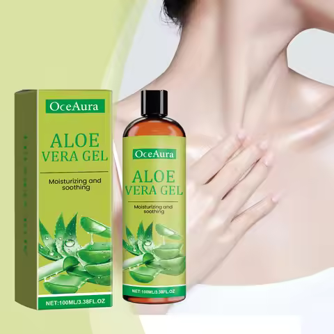 Aloe Vera Gel Nourish Moisturize Smooth Soften Soothe Face Prevent Acne Pimple Redness Cracked Rough
