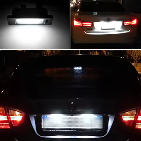 For BMW E39 E60 License plate Light 6000k White No Error Led Number License Plate Light For BMW E90 