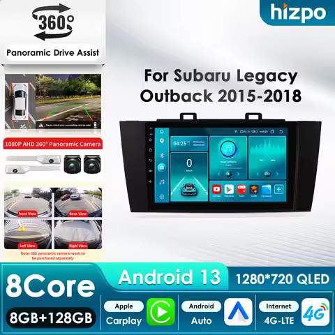 Hizpo 8Core Car Multimedia Player for Subaru Legacy Outback 2015 -2018 4G Autoradio GPS BT 4G-LTE Wi