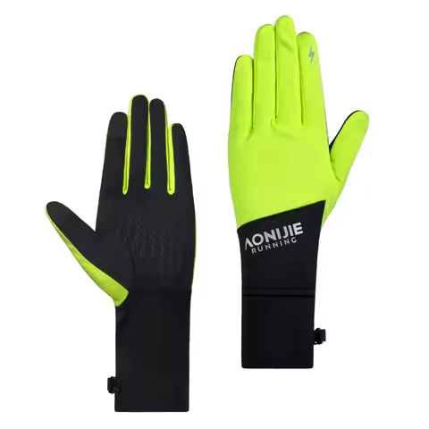 AONIJIE Sports Running Gloves with Watch Visibility Hole Breathable Lightweight for Mountain Hiking 