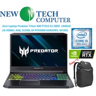 Acer Laptop Predator Triton 300 PT315-51-58XZ  15.6" FHD IPS 144Hz Black (i5-9300H, 4GB, 512GB, NVID