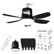 Fan Lighting Wholesale 2025 New Cross-Border Fan Ceiling Fan Light Remote Control 8AGT