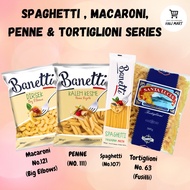 Banetti Spaghetti/ Banetti Big Elbows Pasta/ Banetti Penne/ItaIy Santa Lucia Tortiglioni Pasta 500g