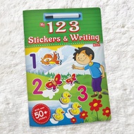 MY 123 STICKER AND WRITING BOOK BUKU STICKER BUKU AKTIVITI KANAK-KANAK BUKU TAMPAL TULIS PADAM BELAJ