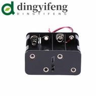DINGYIFENG Battery Holder Box Plastic 12 Volt 12V Both Sides 8 AA Batteries with Wire Lead Rechargea