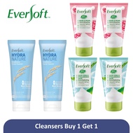 [Bundle of 2] EVERSOFT Skincare Facial Cleanser x2 (Bright Radiance, Timeless Youth, Hydra Nature, M