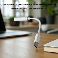[Good] USB Type C 3.1 to 3.5mm Audio Jack Converter 10.5cm - L41
