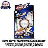 FAITO CLUTCH PLATE WITH CLUTCH GASKET ( Y15ZR / RS150 / LC135 4S / LC135 5S )