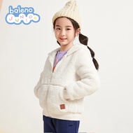 班尼路（Baleno） 童装2022年冬季男童有帽珊瑚绒外套82032506 黄白C0 120