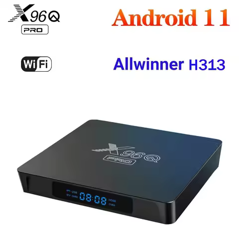 X96Q Pro Smart TV Box Android 11.0 Quad Core 4G Wifi 4K Media Player 2GB+16GB Allwinner H313 Media p