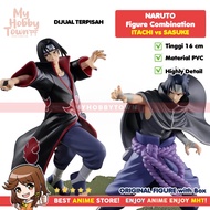 Original Anime Figure Naruto Shippuden Uchiha Itachi Sasuke Combination Battle