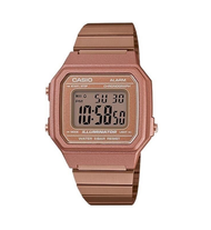 Casio Standard นาฬิกาข้อมือผู้หญิง สายสแตนเลส รุ่น B650WC,B650WC-5A - สีพิงค์โกลค์