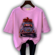 GET FASHION - BAJU KAOS ATASAN WANITA DEWASA PRINT VW VINTAGE BLUS JUMBO T SHIRT DEWASA WANITA PRINT