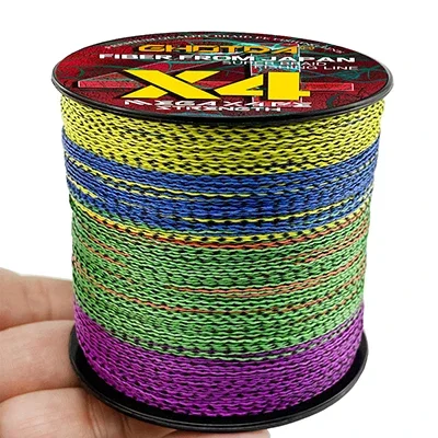 GHOTDA Braided Fishing Line X4/X8 300M Speckle Multifilament Pe Wire Invisible Super Strong Long Cas