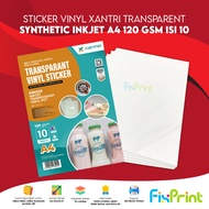 Xantri Synthetic Matte Vinyl Sticker Glossy/ Transparent InkJet White A4 170gsm 120gsm Contents 10 2
