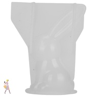 YGBG Long Ears Rabbits Mould, Transparent Silicone  Rabbits Resin Mould, Resin Casting Mould Bunny C
