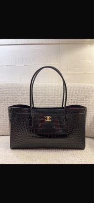 Chanel 26K 鱷魚壓紋tote bag