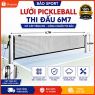 Pickleball net with 4-sided sewing cable (6.7mx0.8m)
