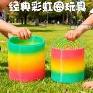 Luminous elastic rainbow circle, safe and good-loo Luminous elastic rainbow Ring Safety High-Appeara