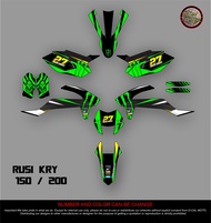 Decals Sticker Motorcycle Decals Sticker for RUSI KRY 150/200 new monster design