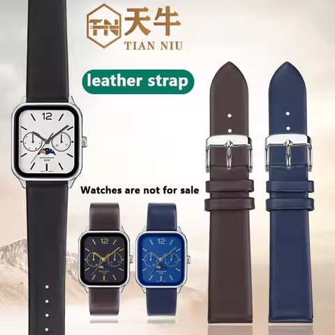 12 14 15 16 18 19 20 21 22mm Ultra thin soft leather watch strap For Casio Longines Rossini Fossil D