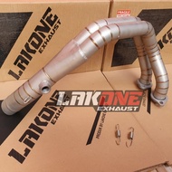 Header / Neck Pipe KAWASAKI ER6 - ER650 - ER6N FINISHING SANDBLAST (2inch / 50mm diameter)